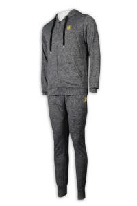 WTV171 Sports Suit Men's Coat Pants with Hat Thick Hat Rope Rubber Band Sports Pants Special Store